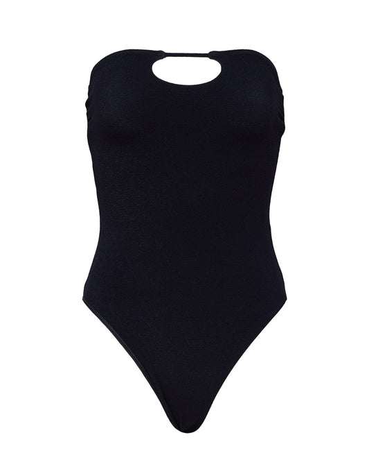 NELLIE ONE PIECE - BLACK CASHMERE